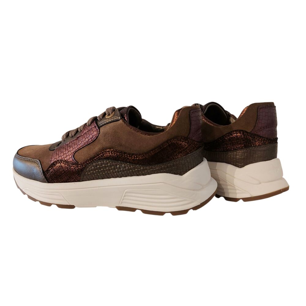 Xsensible Stretchwalker Sneaker Golden Gate Lady 33000.2.396 GX Brons Bordeaux Combi - 