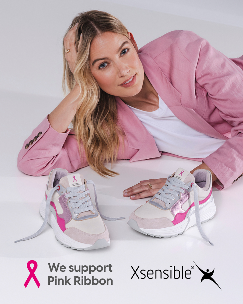 Xsensible Stretchwalker Sneaker Golden Gate Lady Pink Ribbon 33000.3.710 GX Pink - 8719051756973