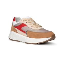 Xsensible Stretchwalker Sneaker Ponte Vecchio 33002.5.352 G Bruin Rood Combi - 8719051675144